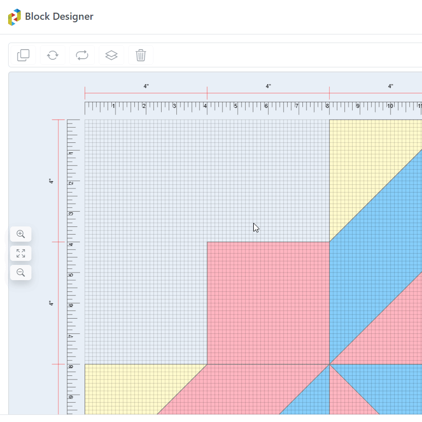 CINCH Quilts Block Designer real-time measurements demonstration